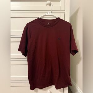 American Eagle Outfitters Men's Burgundy Tee